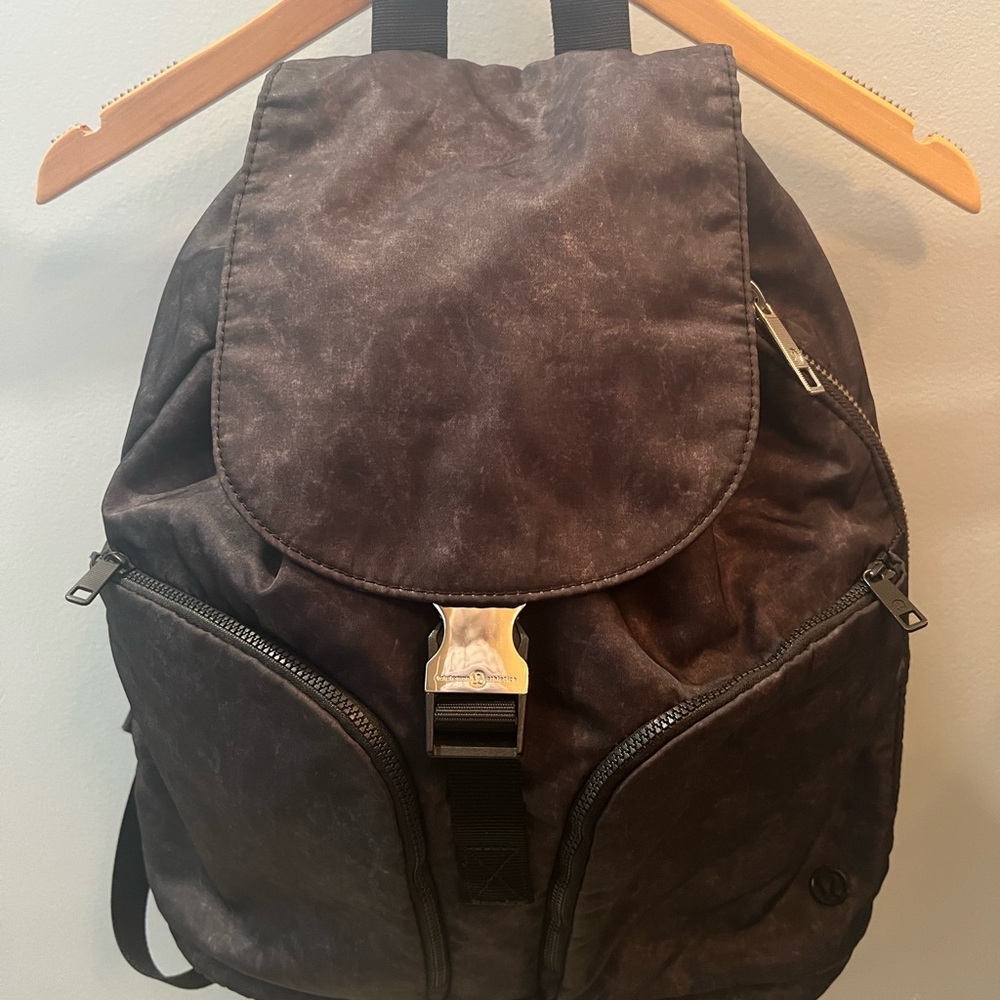 lululemon acid wash Black Backpack